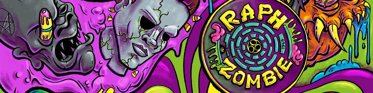 Illustration card art toy packaging RZ — GaboZeta freelance